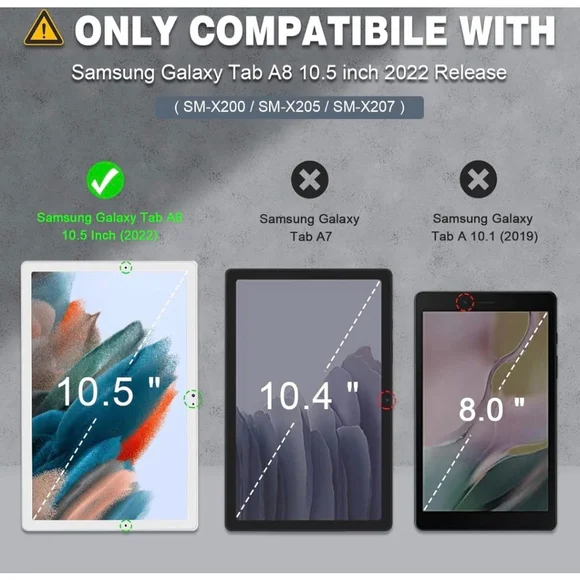 WESOROL Tablet Case, Pink, 10.5 inch for Galaxy Tab A8 - Picture 8 of 8